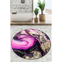 Pastry Çap Banyo Halısı Djt 140x140 cm Çok Renkli