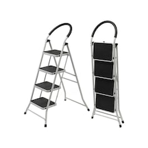 Merdiven 4 Geniş Basamaklı Kaymaz Katlanır  Cg015