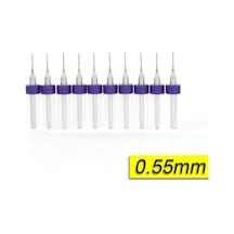 Pcb Mikro Karbür Cnc Matkap Ucu 10Lu Set 0.55Mm Tungsten 18 Shank