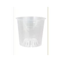 Plant Home Powermix- Orkide Üretim Yetiştirme Saksısı 12 Pot 0.75 Lt Şeffaf Plastik Saksı- 4 Adet