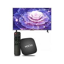 2.4g Wifi Tv Box Medya Oynatıcı Tv Uyumlu Mx Box Kutusu Android Tv Siyah