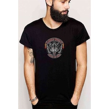 Lone Wolf Werewolf Pack Of One Baskılı Siyah Erkek Tshirt Lone Wolf Werewolf Pack Of One Baskılı Siyah Erkek Tshirt