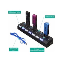 7 Port Usb 3.0 Hub Çoklayıcı Anahtarlı Yüksek Hızlı 1Tb Destekli (278557913)