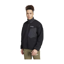 Black Adidas Erkek Koşu - Yürüyüş Sweatshirt Xpl Pile Fl Jkt Iz4995 Siyah