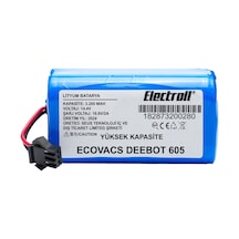 Ecovacs Deebot 605 Batarya 3200mah Pil Robot Süpürge Batarya