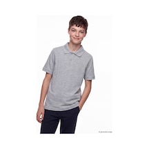 LC Waikiki Alıta Cıty Farkıyla Lcw Kids Gri Polo Yaka Erkek Çocuk Tişört Gri - 924180698 Gri