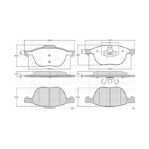 Disk Balata Ford C Max, Volvo S40, Mazda 3 Ön -
