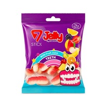 7 Stick Jelly Yumuşak Şekerleme Teeth 80gr 24'li Paket