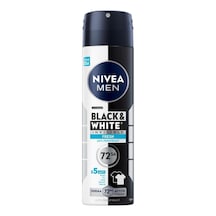 Nıvea Men Erkek Sprey Deodorant Black&white Invisible Fresh 150 Ml - 6 Adet Tarı