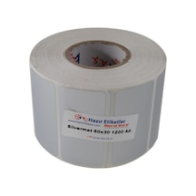 Silvermat Demirbaş Etiketi 60mm X 30mm Ruloda 1200 Adet 1