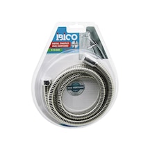 Metal Örgülü Duş Hortumu 1.5mt Vakumlu Ambalaj Anti Twist Dolanmaz-kıvrılmaz-kopmaz 5332 Açık Ahşap