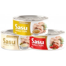 Sasu Kuru Domates Soslu + Mayonez Soslu + Hardal Soslu Ton Balığı 3 x 160 G