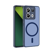 Redmi Note 13 Pro 5g Kılıf M-safe Şarj Özellikli Zore Babet Kapak - Lacivert