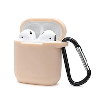 Newface - 652 - Airpods 2 2.nesil Sert Silikon Kılıf - Edntrend - - Bej
