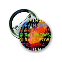 Radiohead - In Rainbows Buton Rozet Altın - Beyaz - Siyah