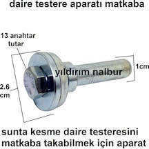 Daire Testere Aparatı Matkaba Testere Takma Aparatı