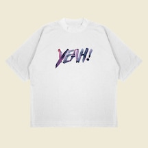 Tarzsokak Yeah Baskılı Oversize Unisex Pamuklu Nefes Alan Kalın Kumaşlı Beyaz Tarzsokak Yeah Baskılı Oversize Unisex Pamuklu Nefes Alan Kalın Kumaşlı Beyaz