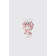 Panço Kız Çocuk Pudra Toka Seti 2612gk09052 Pembe