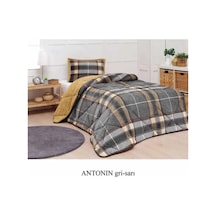 Comforter Tek Kişilik Yorgan Seti - Antoin Gri Sarı Sarı