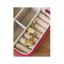 Kadın Çelik Gold Renk Kalp Model Sallantılı Küpe Gold - 661713729 Gold