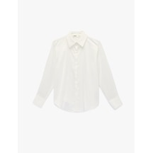 Koton Regular Fit Uzun Kollu Düğmeli Saten Gömlek Kırık Beyaz 6sak60004ew Ekru