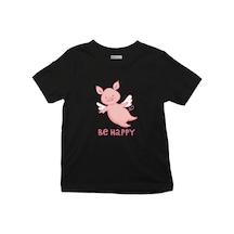 Çocuk Tişört Cute Cartoon Hand Drawn Piggy Angel 001