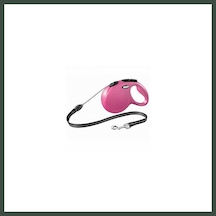 Flexi New Classic Otomatik İp Köpek Gezdirme Tasması Medium 8 Mt Pembe Nhr