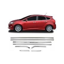 Ford Focus 3 Hb Krom Cam Çıtası 8 Prç P.çelik 2010-2018 Arası