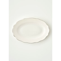 Bella Maison Victoria Porselen Sunum Tabağı Silver 30 Cm Silver 2