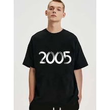 Flood Of Style Erkek Kahverengi 2005 Baskılı Bisiklet Yaka Tshirt