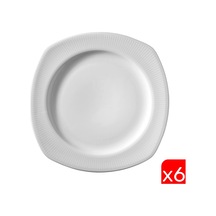 Kütahya Porselen Çisil Servis Tabağı 23,5cm Csl24du00 6 Lı Krem