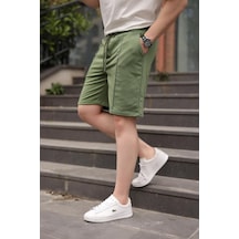 Madmext Haki Beli Ayarlanabilir Regular Fit Erkek Şort E6585 Madmext Haki Beli Ayarlanabilir Regular Fit Erkek Şort E6585