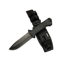 Tiger Tactical Htm 3321 A Siyah Outdoor / Survival Bıçak 27cm - Kauçuk Sap, Kılıflı, Kutulu