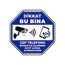 Dikkat Bu Bina Cep Telefonu Sistemi İle İzlenerek Kayıt Altına Alınmaktadır V2