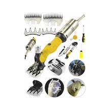 Böhrer Bhadp02 Pross Yellow Güçlendirilmiş Adaptörlü Yeni Nesil Koyun Kırkma Makinesi +2 Tarak + 4 Bıçak Hediyeli