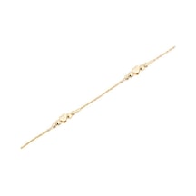 Tektas - Altın 14 Ayar Kalp Bileklik N11.2522 Sarı Altın