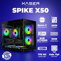 Xaser Spike X50 R-5 7500f 16 GB   1 TB M.2 Nvme  SSD 6 GB Rtx3050 Free Dos Masaüstü Oyuncu Bilgisayarı