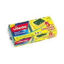 4 Adet Vileda Sünger 5'li Eko Oluklu Paket