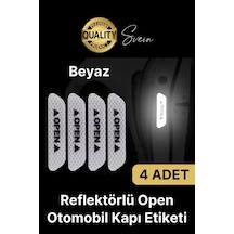 Oto Sticker Yan Kapı İkaz Open Reflektörlü Yapıştırma Oto Aksesuar Binek Ticari İz Bırakmaz