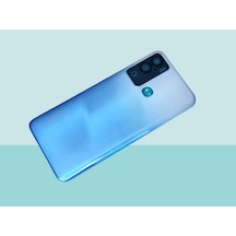 Tkgz - Infinix Hot 12i Full Kasa Arka Kapak Batarya Kapağı - Mavi Çok Renkli