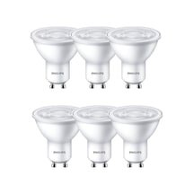 Philips Led Spot 50W Gu10 Sarı Işık 2700K 6Lı