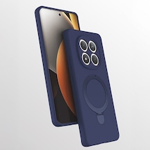 Redmi Note 15 Pro 4g Kılıf Magsafe Şarj Özellikli Standlı Sensitive Touch Samara Kapak Lacivert