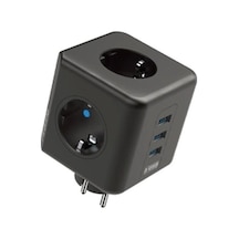 Termal Akım Korumalı Isıya Dayanıklı 3 Lü Du Tipi Priz 3x Usb 1x Type-c Diğer