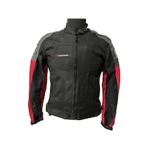Venom Motosiklet Mont 4 Mevsim Dynamic Koyu Gri-kırmızı Motorcu Montu