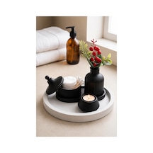 Siyah & Beyaz Modern Seramik 6 Parça Dekor Seti Minimalist Ve Şık Tasarım