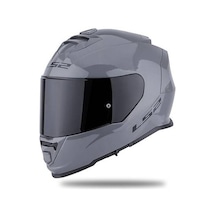 Ls2 Storm 2 Nardo Gri Kapalı Motosiklet Kaskı Siyah Camlı Nardo Gri