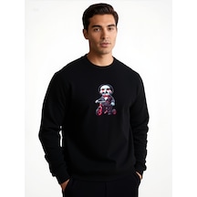 Jigsaw Unisex Sweatshirt Siyah