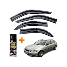 Honda Euro Civic Mügen Cam Rüzgarlığı Sedan 1996-2001 Arası 4 Lü Takım +500ml Lastik Parlatıcı