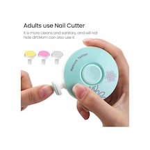 Pazly Bebek Ve Yetişkinler İçin Yumuşak Tırnak Kesici - 3 Başlıklı Kırmızı Elektrikli Manikür Seti Kırmızı