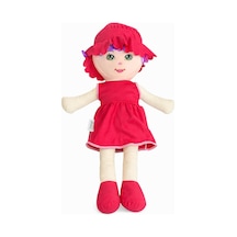 Oyuncak Bez Bebek Özel Yapım Premium Kırmızı 60 Cm